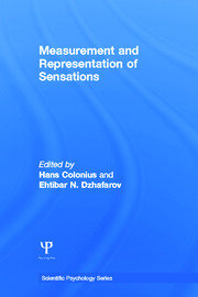 Measurement and Representation of Sensations book cover