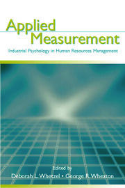 Applied Measurement: Industrial Psychology in Human Resources Management book cover