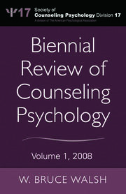Biennial Review of Counseling Psychology: Volume 1, 2008 book cover
