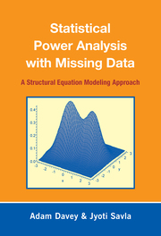 Statistical Power Analysis with Missing Data: A Structural Equation Modeling Approach book cover