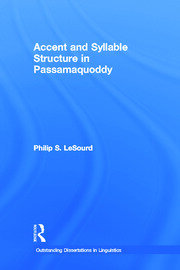 Accent & Syllable Structure in Passamaquoddy book cover