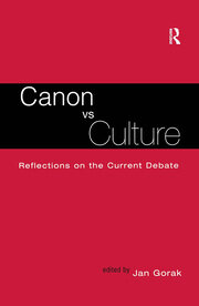Canon Vs. Culture: Reflections on the Current Debate book cover