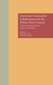 University-Community Collaborations for the Twenty-First Century: Outreach Scholarship for Youth and Families book cover