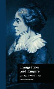 Emigration and Empire: The Life of Maria S. Rye book cover
