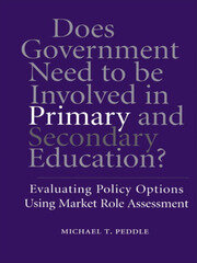 Does Government Need to be Involved in Primary and Secondary Education: Evaluating Policy Options Using Market Role Assessment book cover