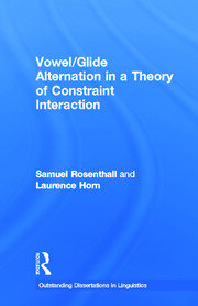Vowel/Glide Alternation in a Theory of Constraint Interaction book cover