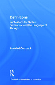 Definitions: Implications for Syntax, Semantics, and the Language of Thought book cover