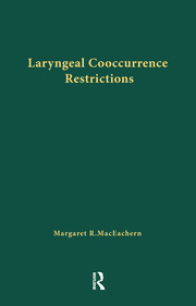 Laryngeal Cooccurrence Restrictions book cover
