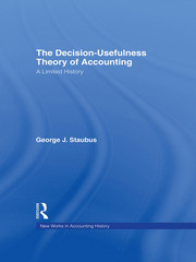 The Decision Usefulness Theory of Accounting: A Limited History book cover
