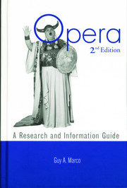 Opera: A Research and Information Guide book cover
