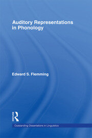 Auditory Representations in Phonology book cover