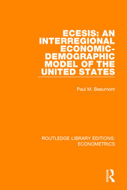 ECESIS: An Interregional Economic-Demographic Model of the United States book cover