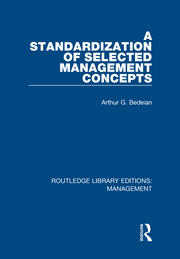 A Standardization of Selected Management Concepts book cover