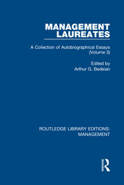 Management Laureates: A Collection of Autobiographical Essays (Volume 3) book cover