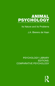Animal Psychology: Its Nature and its Problems book cover