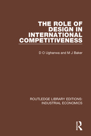 The Role of Design in International Competitiveness book cover