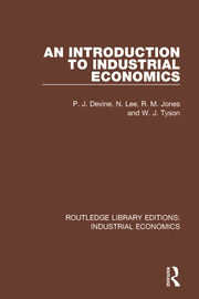 An Introduction to Industrial Economics book cover