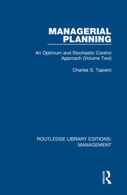 Managerial Planning: An Optimum and Stochastic Control Approach (Volume 2) book cover