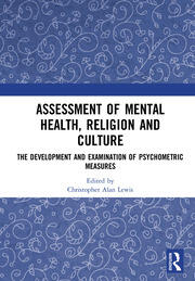 Assessment of Mental Health, Religion and Culture: The Development and Examination of Psychometric Measures book cover