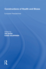 Constructions of Health and Illness: European Perspectives book cover