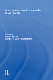 International Law Issues in the South Pacific book cover