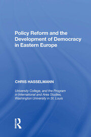 Policy Reform and the Development of Democracy in Eastern Europe book cover