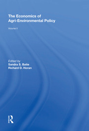 The Economics of Agri-Environmental Policy, Volume II book cover
