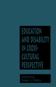 Education and Disability in Cross-Cultural Perspective book cover