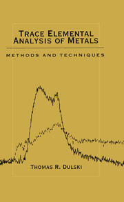 Trace Elemental Analysis of Metals: Methods and Techniques book cover