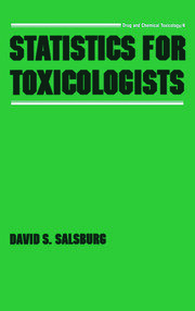 Statistics for Toxicologists book cover
