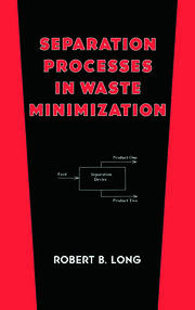 Separation Processes in Waste Minimization book cover