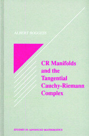 CR Manifolds and the Tangential Cauchy Riemann Complex book cover