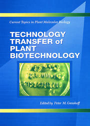 Technology Transfer of Plant Biotechnology book cover