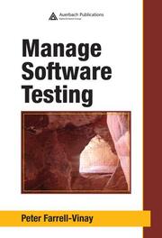 Manage Software Testing book cover