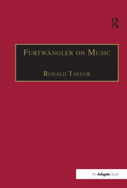 Furtwängler on Music: Essays and Addresses by Wilhelm Furtwängler book cover