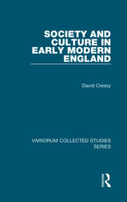 Society and Culture in Early Modern England book cover