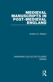 Medieval Manuscripts in Post-Medieval England book cover