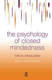 The Psychology of Closed Mindedness book cover