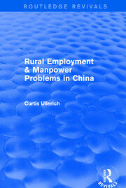 Rural Employment & manpower problems in China book cover