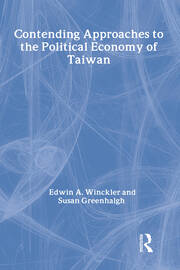 Contending Approaches to the Political Economy of Taiwan book cover