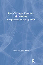 The Chinese People's Movement: Perspectives on Spring, 1989 book cover