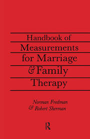 Handbook Of Measurements For Marriage And Family Therapy book cover