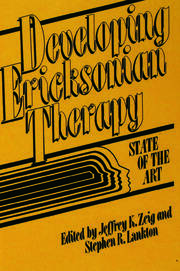 Developing Ericksonian Therapy: A State Of The Art book cover