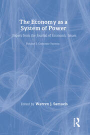 The Economy as a System of Power: Corporate Systems book cover