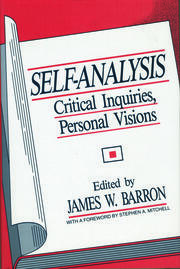 Self-Analysis: Critical Inquiries, Personal Visions book cover
