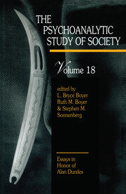 The Psychoanalytic Study of Society, V. 18: Essays in Honor of Alan Dundes book cover