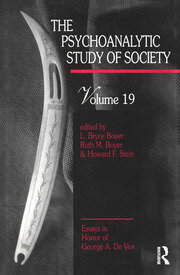 The Psychoanalytic Study of Society, V. 19: Essays in Honor of George A. De Vos book cover