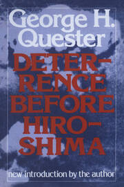 Deterrence Before Hiroshima book cover