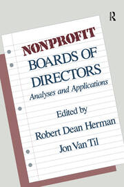 Nonprofit Boards of Directors: Analyses and Applications book cover