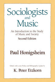 Sociologists and Music book cover